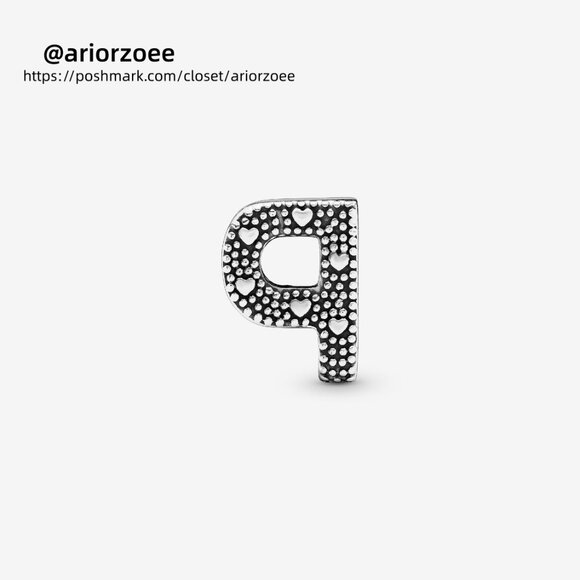 Pandora Letter P Alphabet Charm - Picture 3 of 6